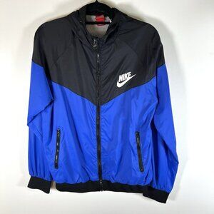 Nike Windrunner Repel UPF40+ Running Jacket Mens Size XXL‎ Black Blue Athletic